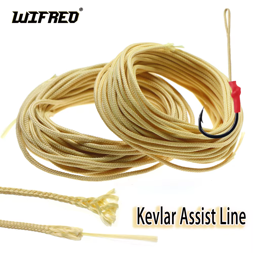 Línea trenzada de Kevlar amarilla para jigging y señuelos