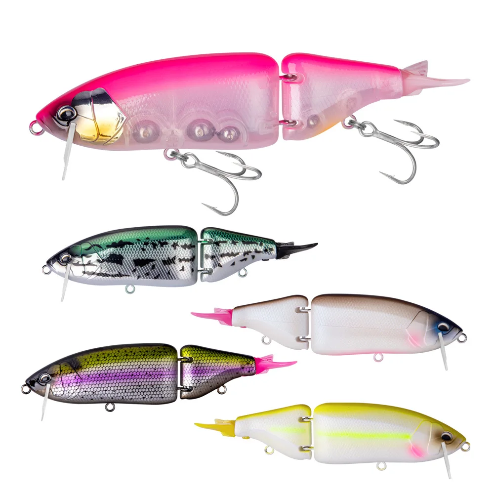 DRT Klash 9 swimbait articulado flotante topwater para lucio - imagen 4