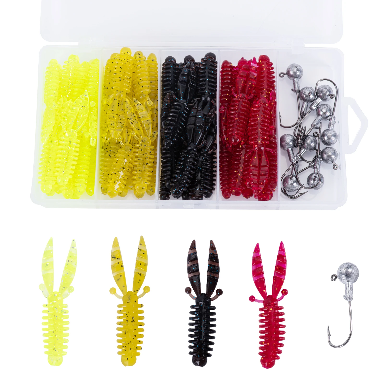 Craw bait biomimético con pinzas articuladas