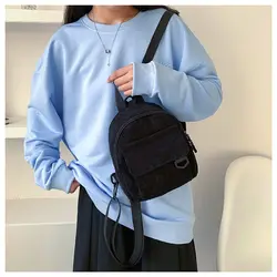 Mochila mini de pana para mujer – bolso de mano de estilo