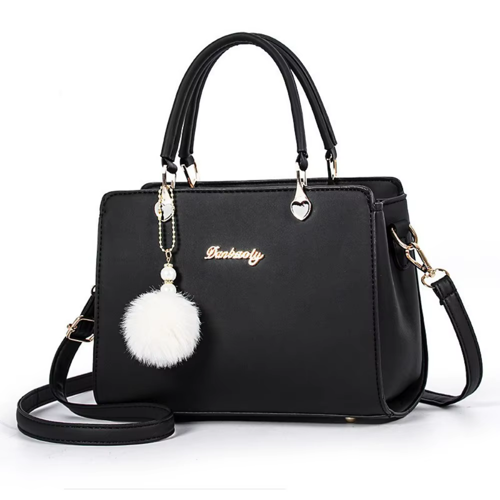Bolso bandolera mujer piel PU gran capacidad asa cuadrado duradero