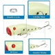 Minnow luminoso nocturno 3D de 7 cm con triples para lubina