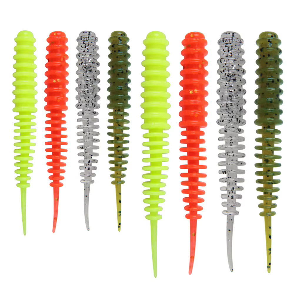 Senuelos vinilos colores mezclados para lubina trucha lucio - imagen 3
