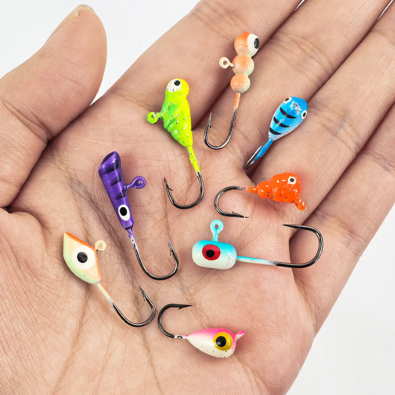 Free Fisher anzuelos de pesca en hielo mixtos con cabeza y luz - imagen 2