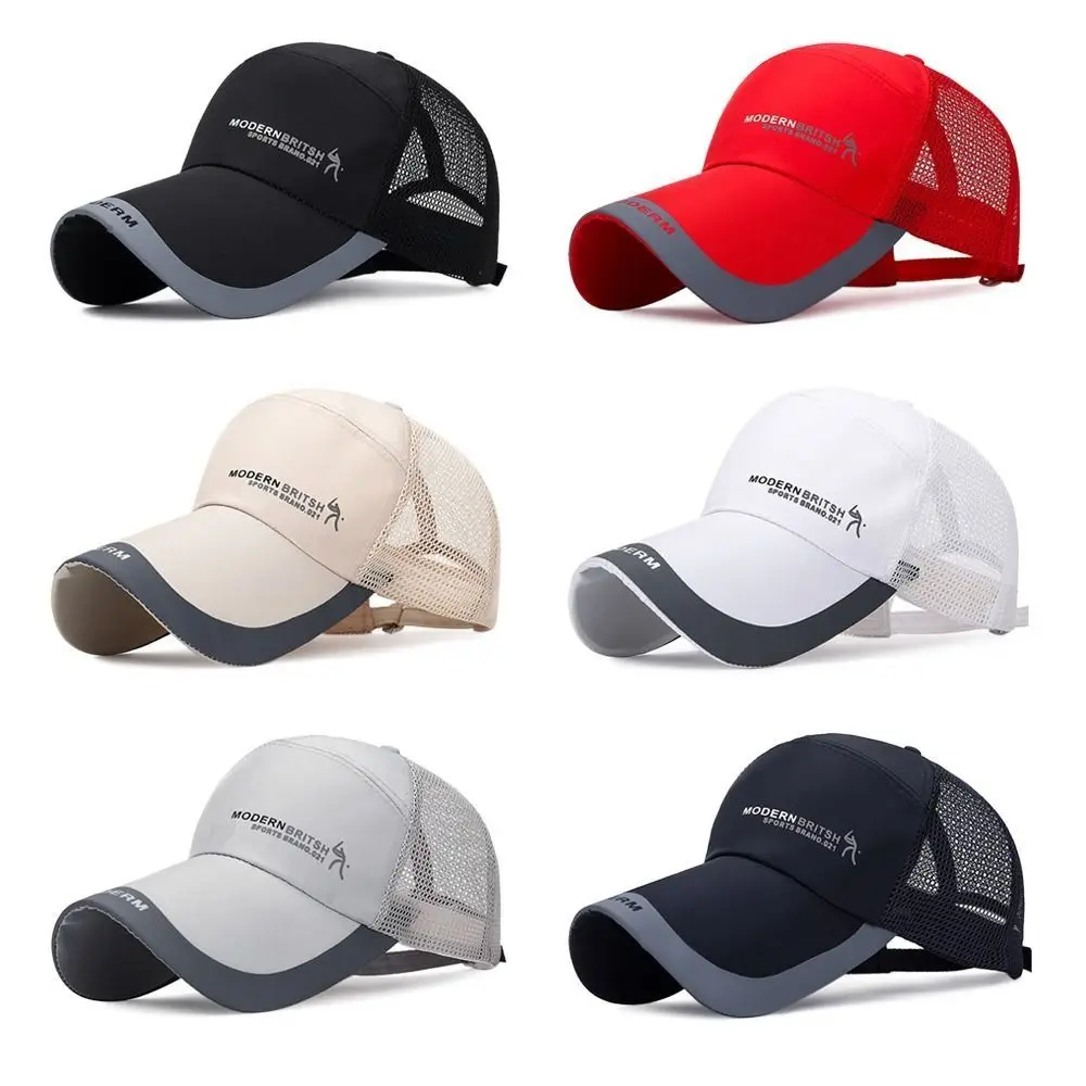 Gorras de béisbol transpirables y ajustables de algodón secado rápido