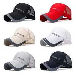 Gorras de béisbol transpirables y ajustables de algodón secado rápido
