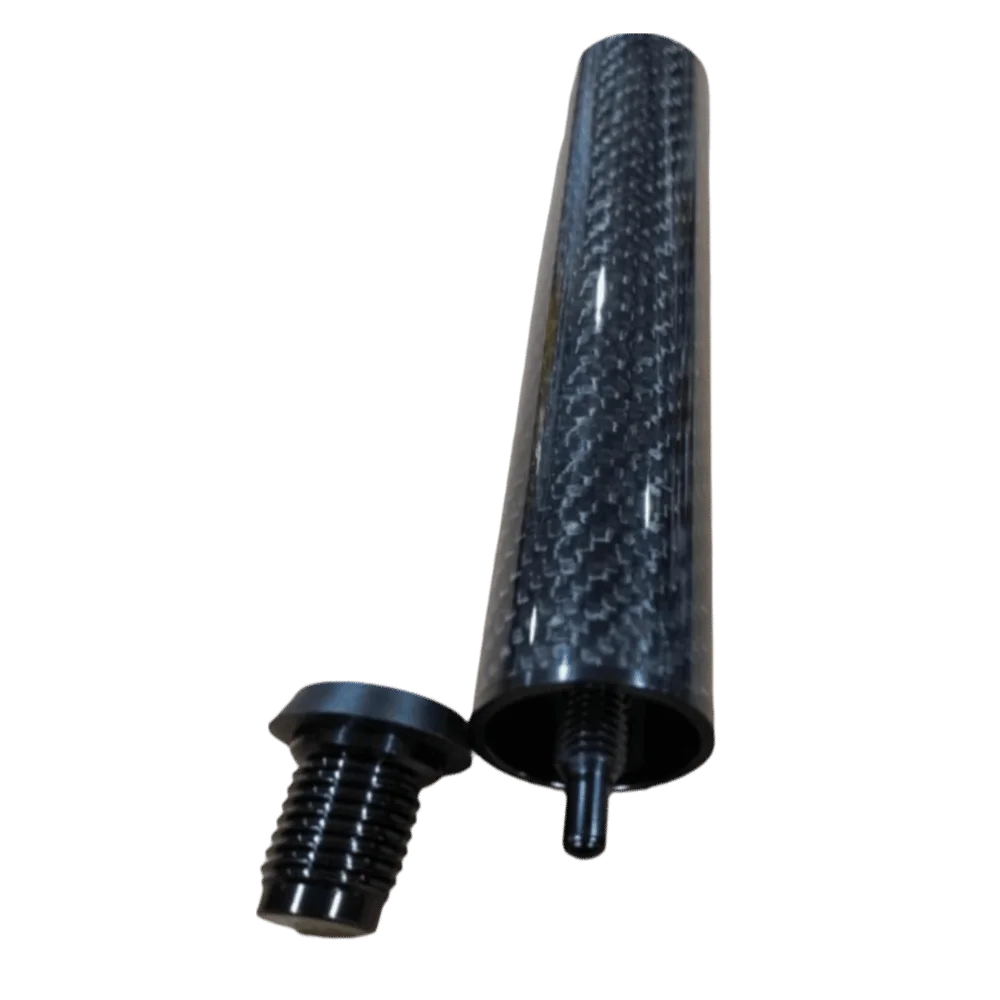 CUETEC Puntas de Taco Billar Fibra Carbono Negras Brillantes - imagen 3