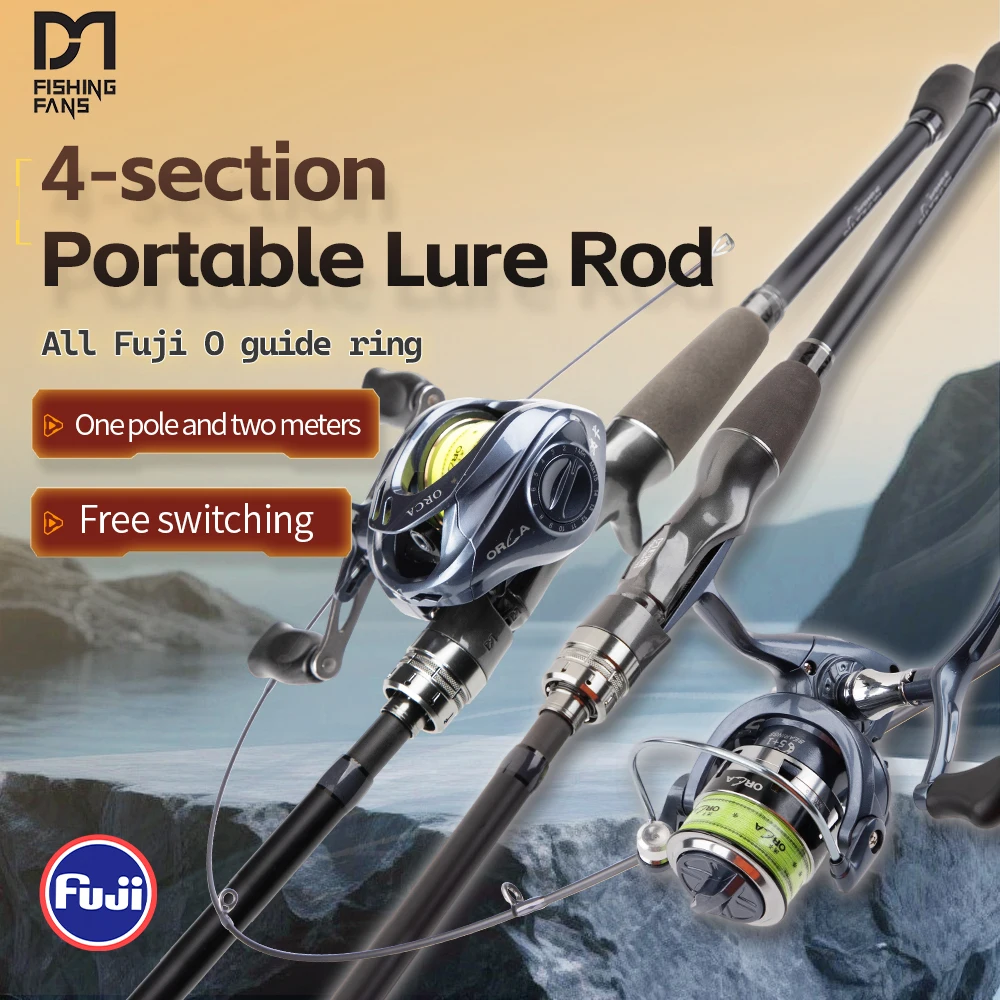Caña de pesca de carbono FISHINGFANS RANCY UL ML con punta sólida - imagen 4