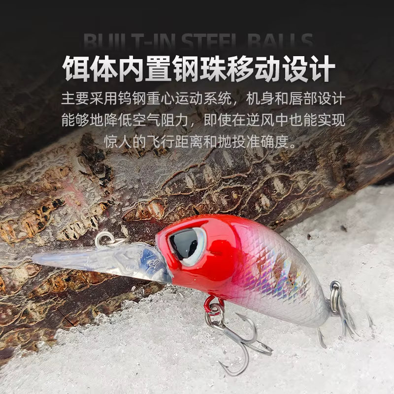 Minnow Flotante 5,5 cm 4g – Jerkbait para Bass y Lucio - imagen 5