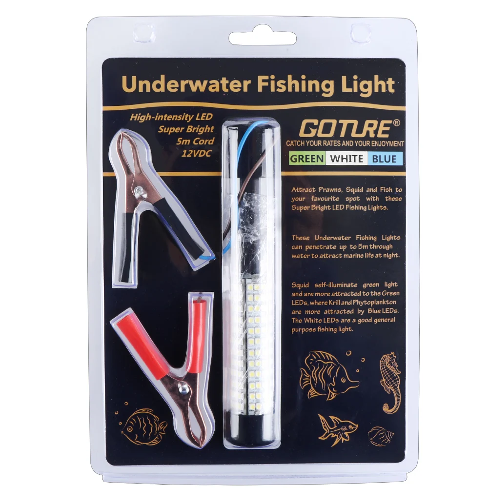 Goture Luz LED sumergible para pesca multicolor verde azul blanco - imagen 5