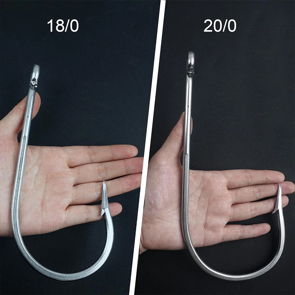 Anzuelos Acero Inoxidable Extra Fuertes – Para Tiburón y Atún en Agua Salada - imagen 4