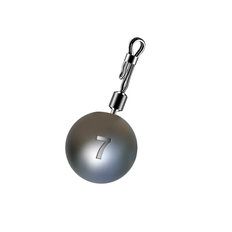 Plomada de fundición con anillo giratorio y anticaída para pesca - imagen 3