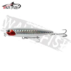 Walk Fish Isca Pencil Topwater para Lucios - Flotante de superficie