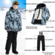 Chaqueta impermeable infantil de esquí cálida con capucha y cortaviento - imagen 2