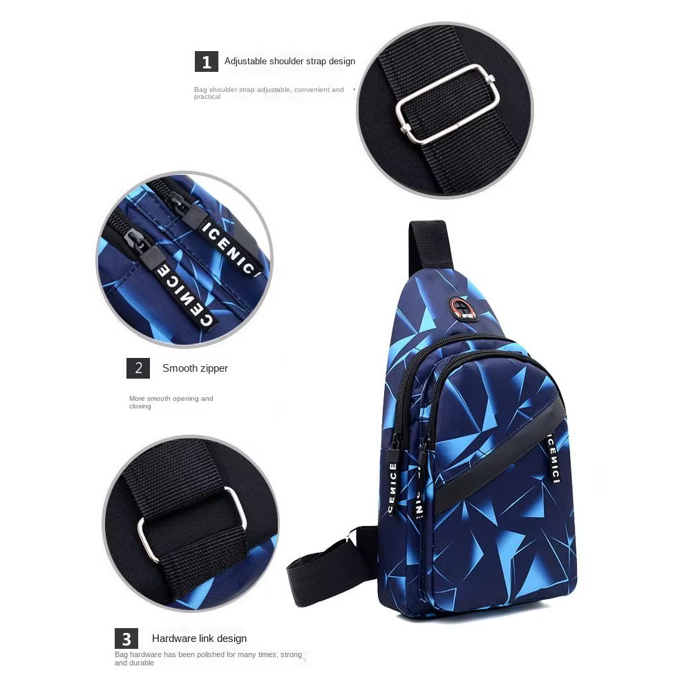 Mochila Peto Casual 2 Capas Outdoor para Senderismo y Viaje Unisex
