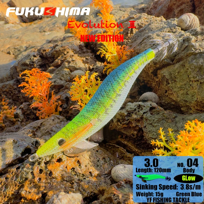 Fukushima III Egi lumínico UV para calamar, señuelo - imagen 4
