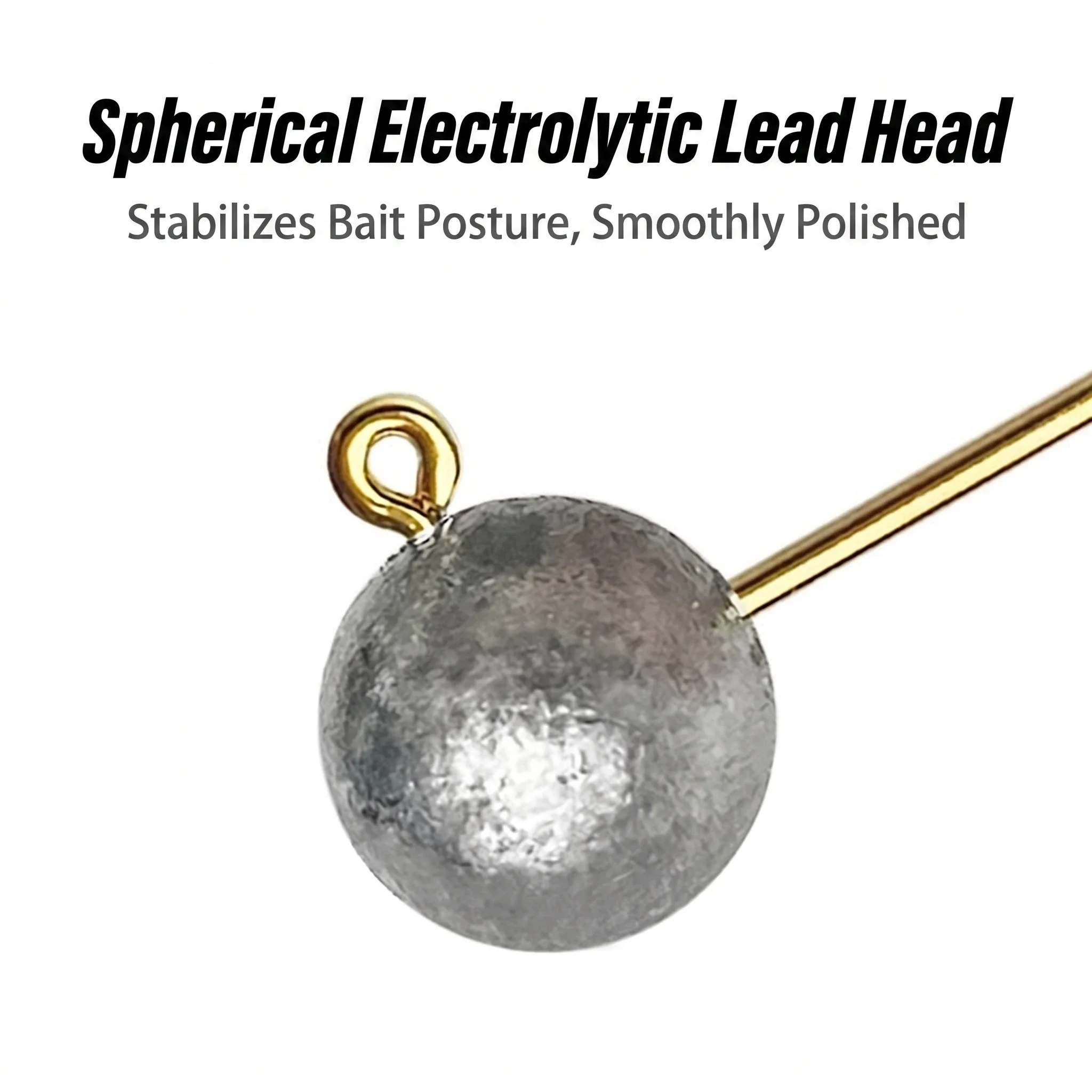 Anzuelos Jig Head para pesca en hielo – vástago micro vinilo - imagen 2