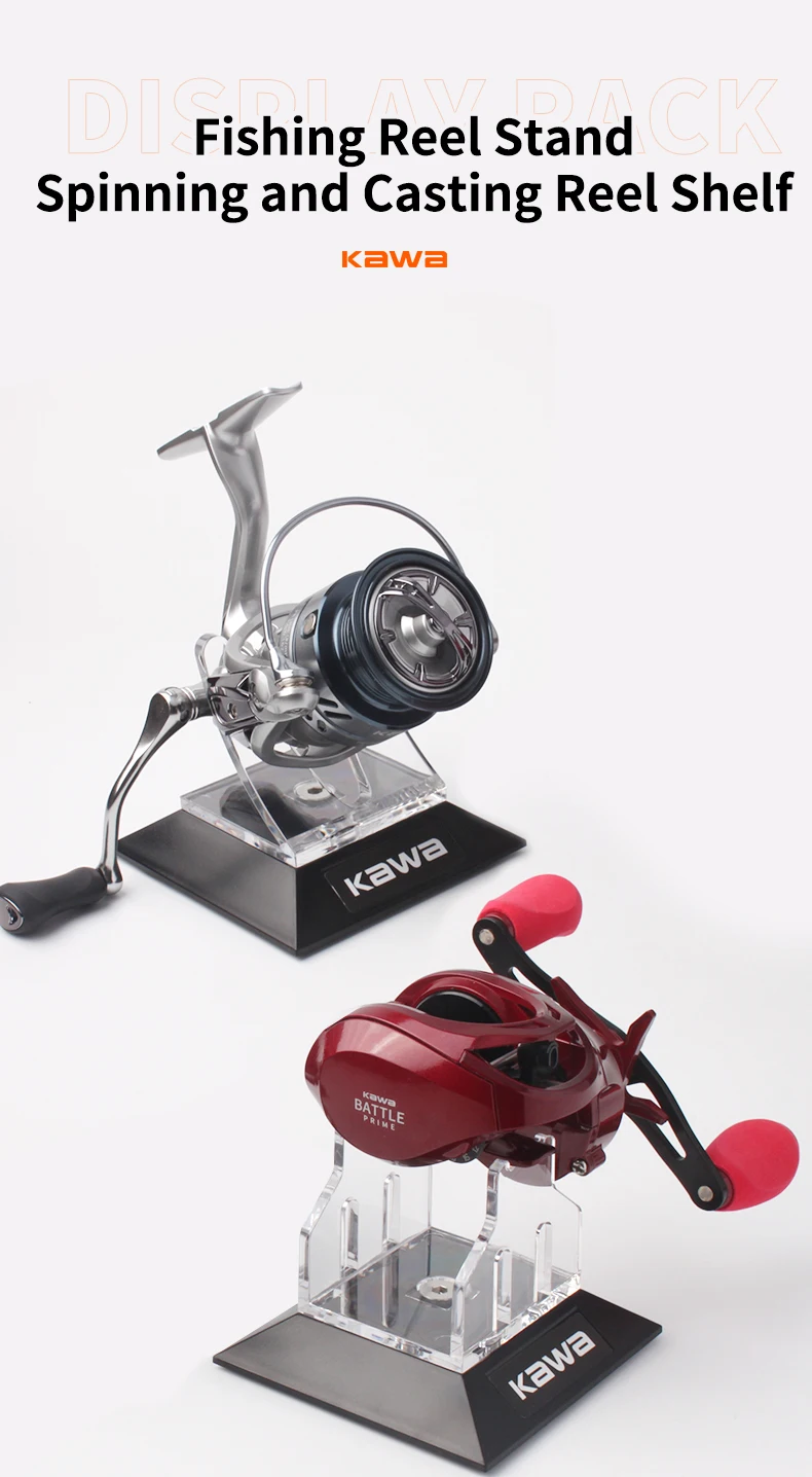Soporte para carrete de pesca Kawa en vista frontal