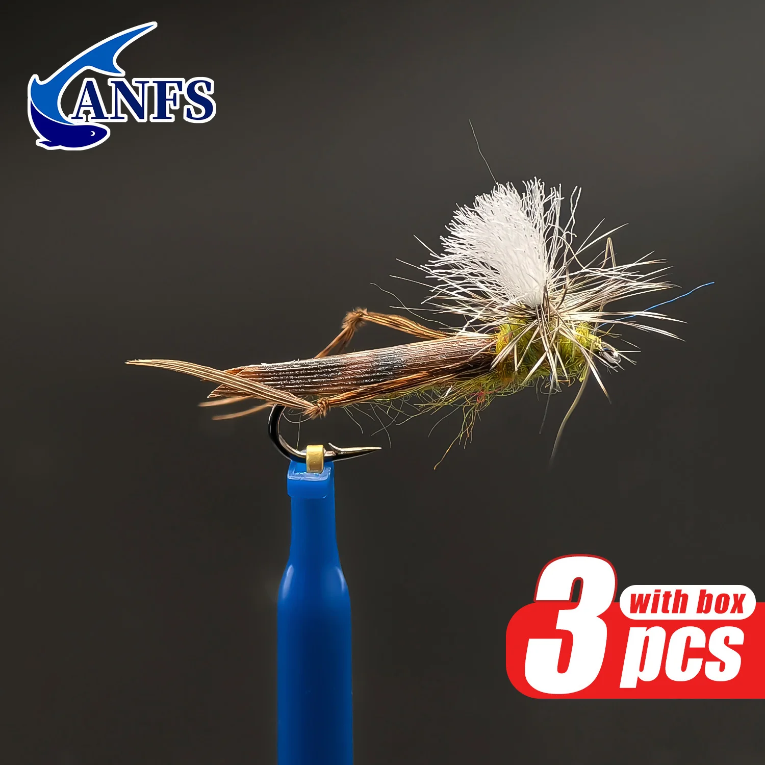 ANFS Moscas secas para trucha tipo paracaídas – flotantes - imagen 4