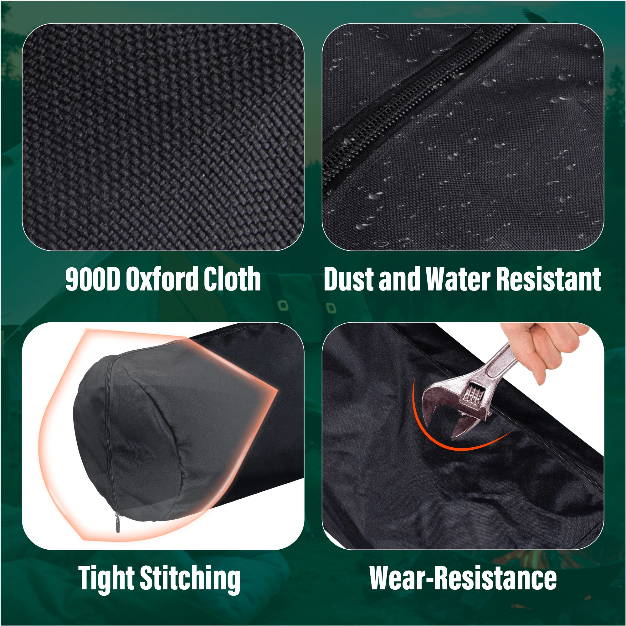 Tela Oxford 900D resistente e impermeable