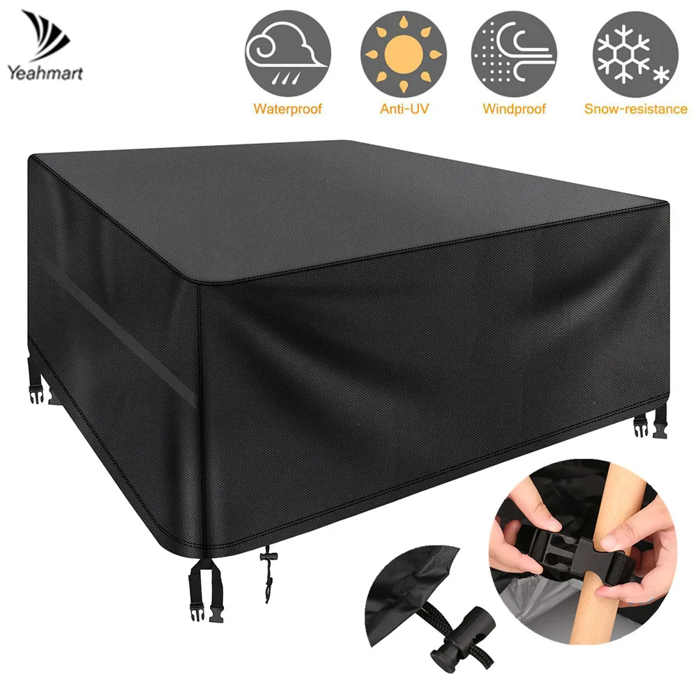 Cubierta para muebles de jardín 600D Oxford Impermeable y UV - imagen 5