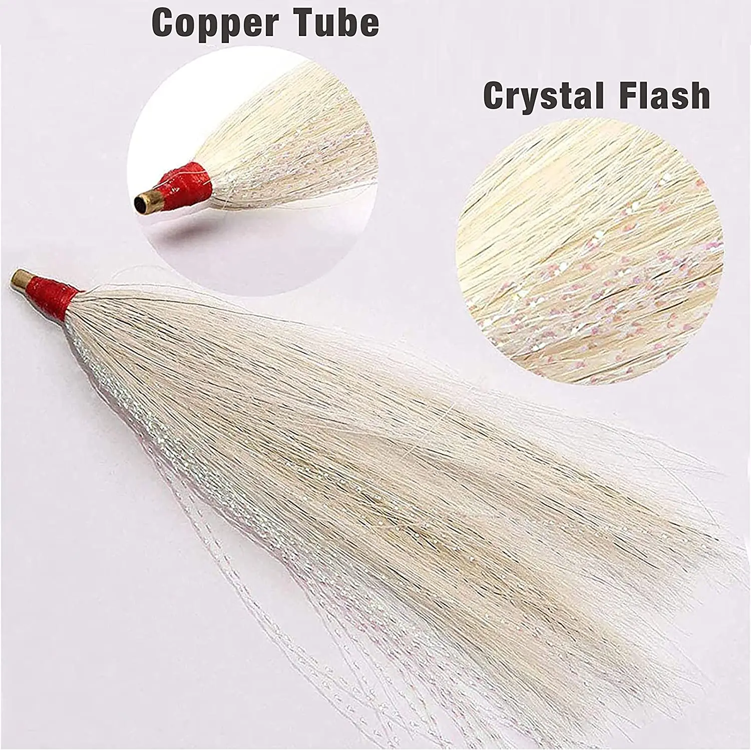 Faldas Tube Cobre – Silicona para señuelos de agua salada - imagen 5