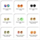 Maximumcatch Cuentas de tungsteno ranuradas multicolor para ninfas con cabeza de latón - imagen 5