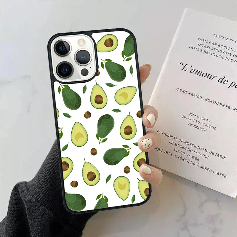 El diseño de aguacate en diferentes ángulos