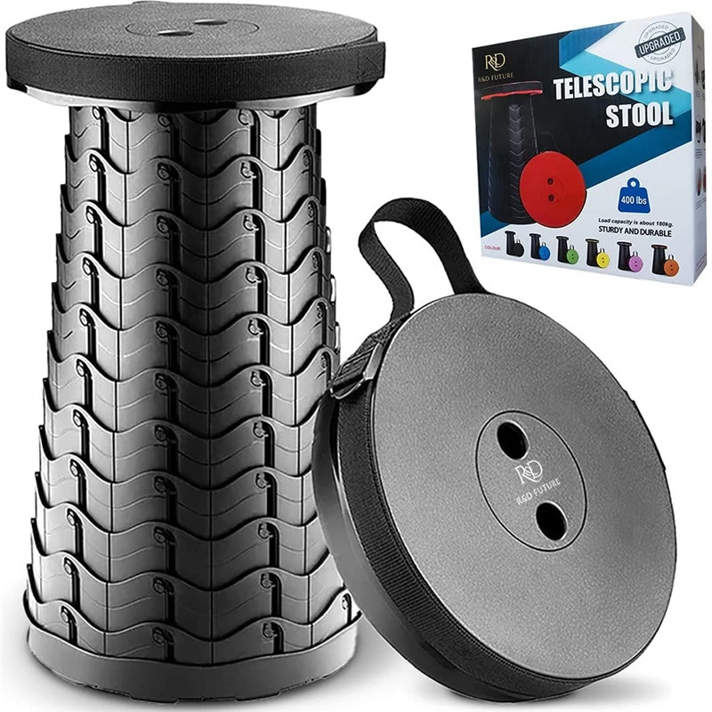 Taburete plegable retráctil para acampar y pesca deportiva - imagen 5