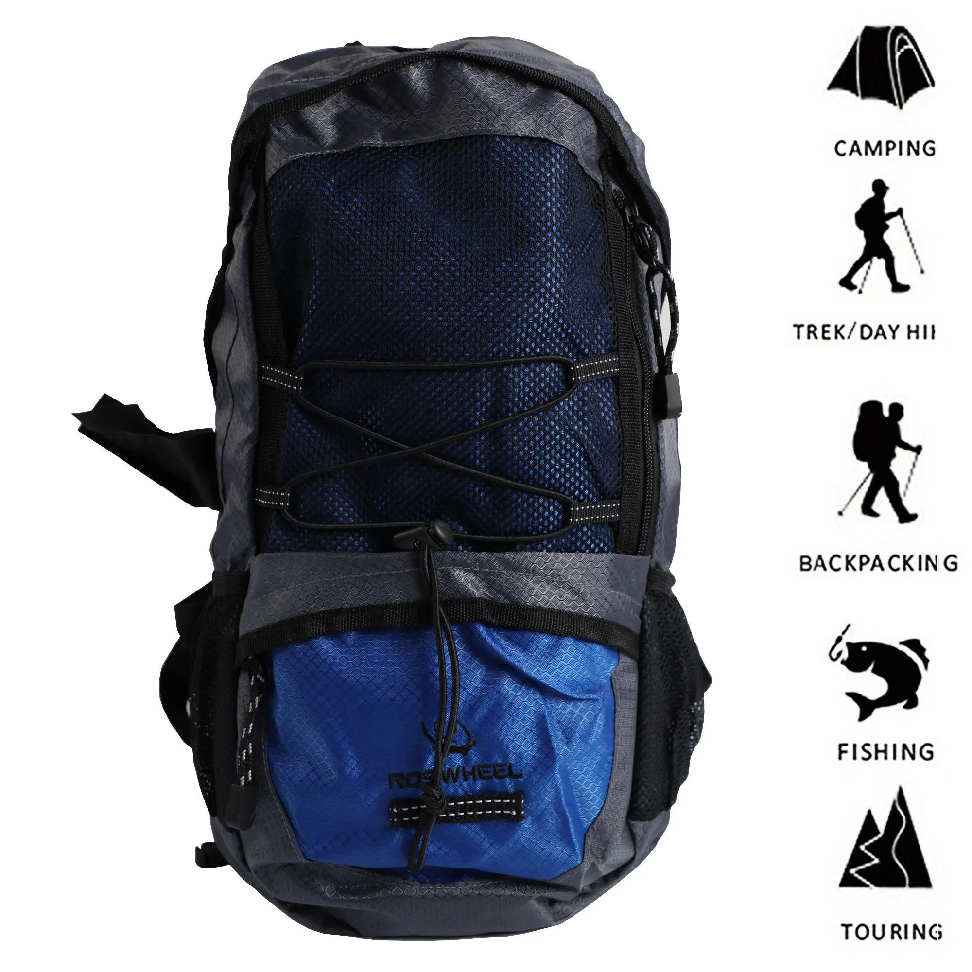 Mochila FREE FISHER en uso