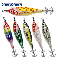 Señuelo calamar ShareShark láser 3D horizontal doble paraguas