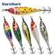 Señuelo calamar ShareShark láser 3D horizontal doble paraguas