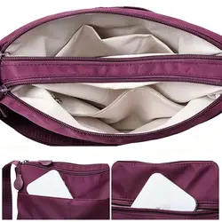 Bolso bandolera impermeable ligero de nailon con correa ajustable
