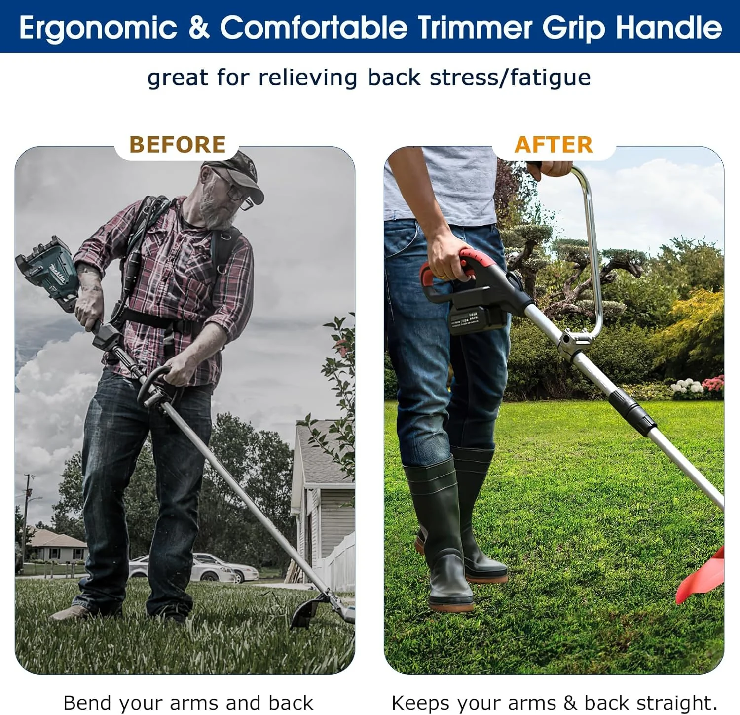 Goture mango universal ergonómico para desbrozadoras y cortasetos - imagen 2
