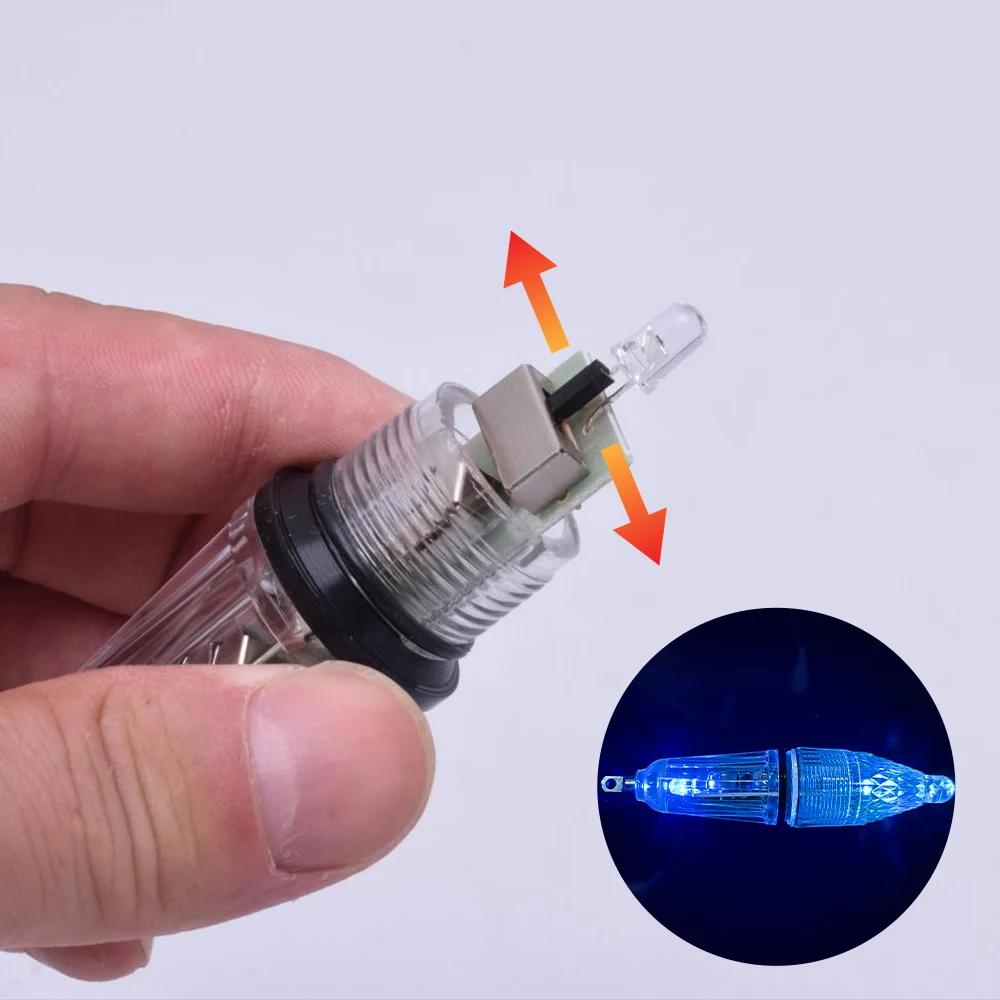 Lámpara LED submarina doble extremo intermitente para señuelos