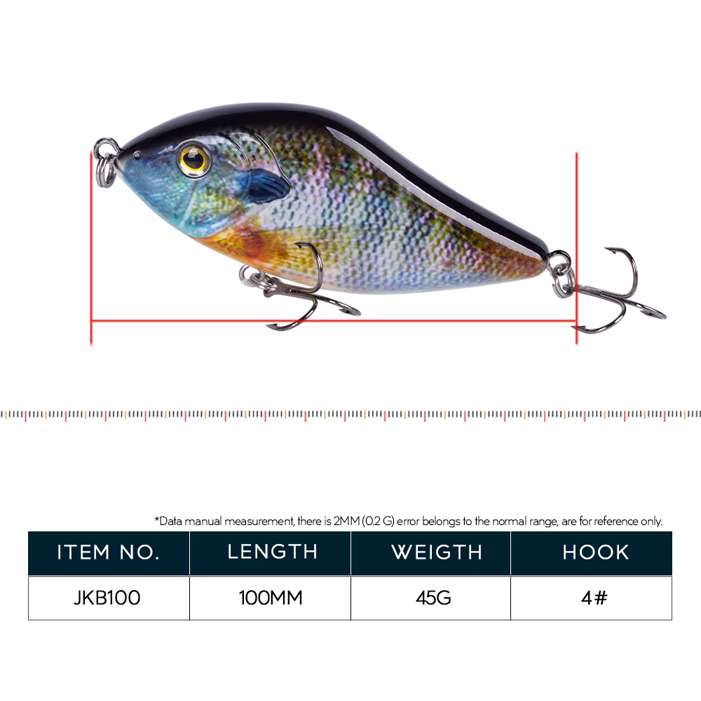 Hanlin Señuelos Hundimiento Lento – Ideal para Lucio y Musky - imagen 3