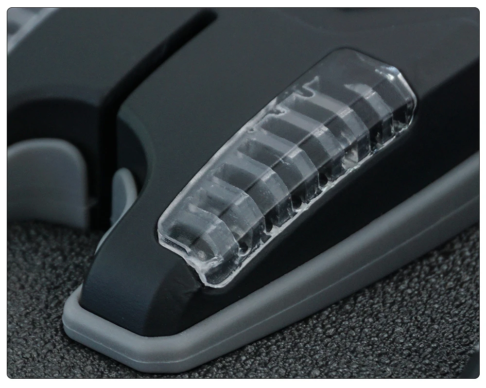 Detalle de las 8 tiras LED del alarma