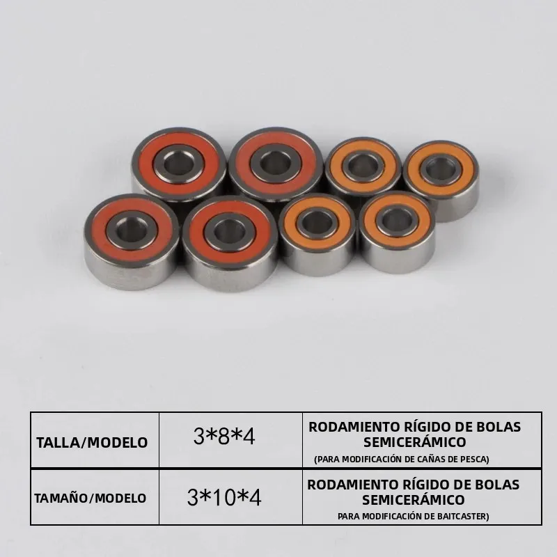 Rodamiento cerámico híbrido DEUKIO para carretes baitcasting - imagen 2
