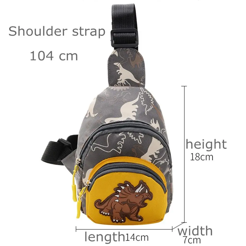 Bolsa de hombro infantil con dinosaurios para pecho y escuela - imagen 4