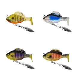 Cebos de Vinilo con Spinner Lead Head Sleeper Gill para Pesca