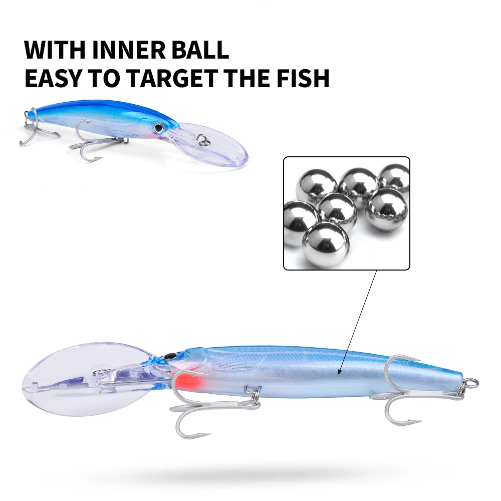 Proberos señuelo flotante tipo minnow para lubina salada – largo - imagen 4