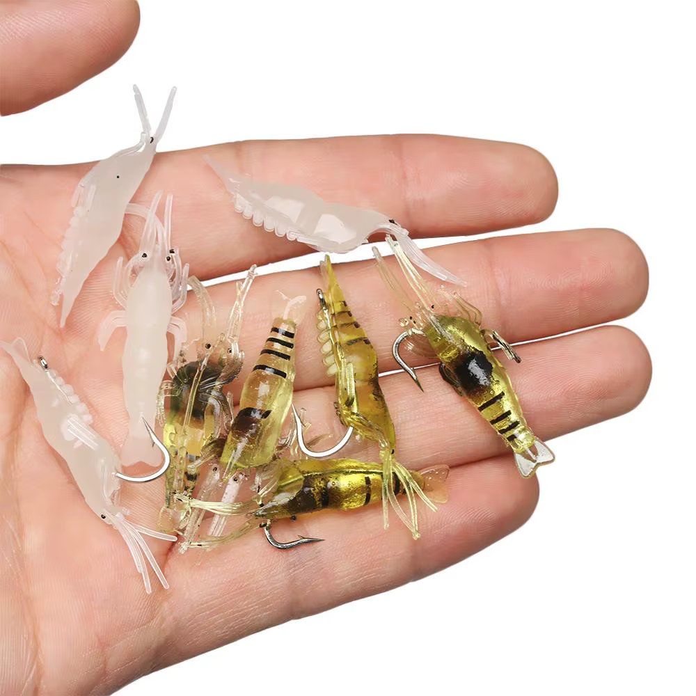Pack completo de 10 señuelos luminiscentes para pesca