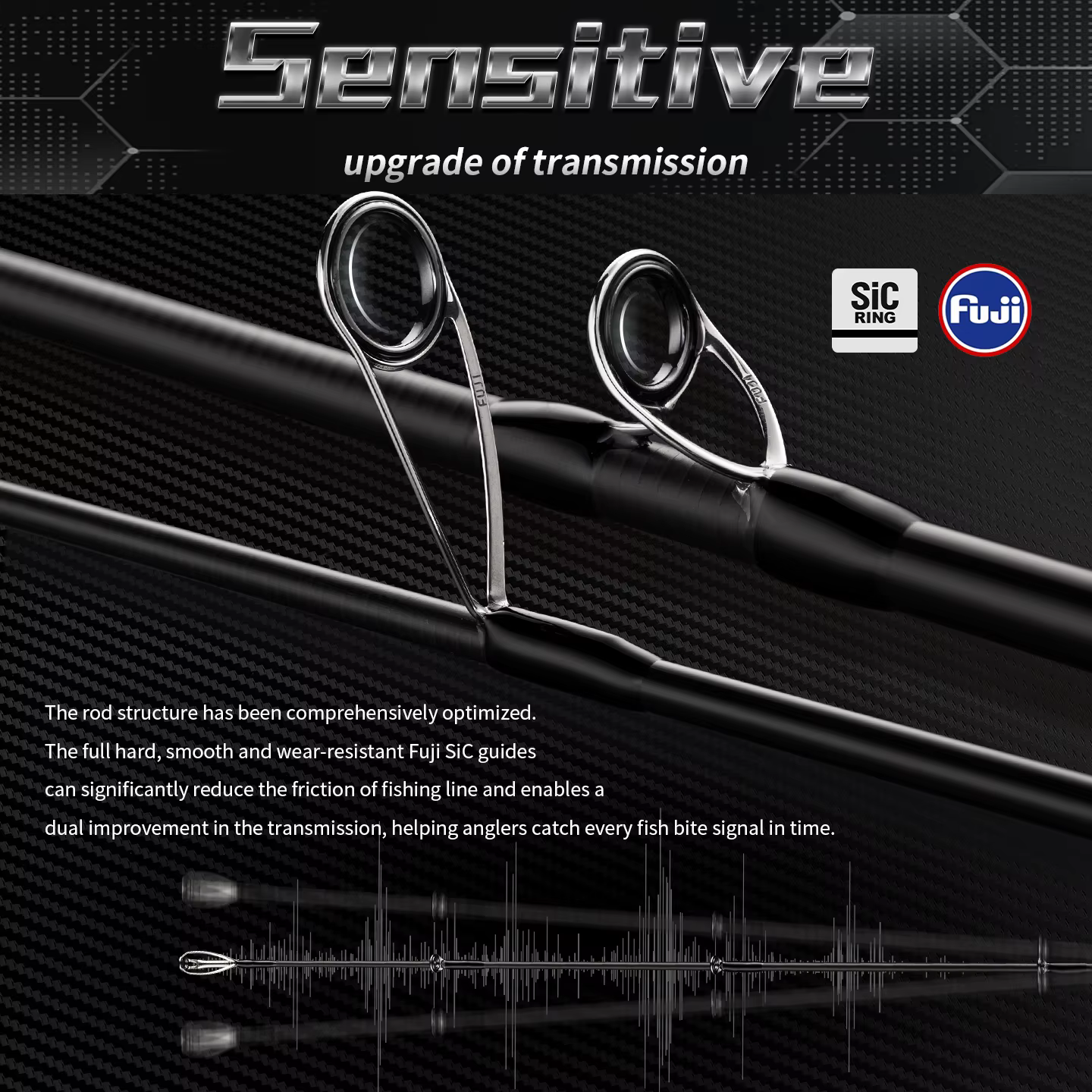 Ecooda EBESJ III Black Expert Caña Slow Jigging Carbono 40T - imagen 4