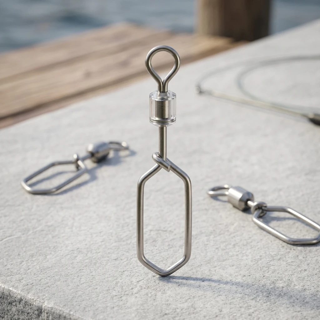 Conector giratorio cuadrado para señuelos de pesca, accesorios - imagen 5