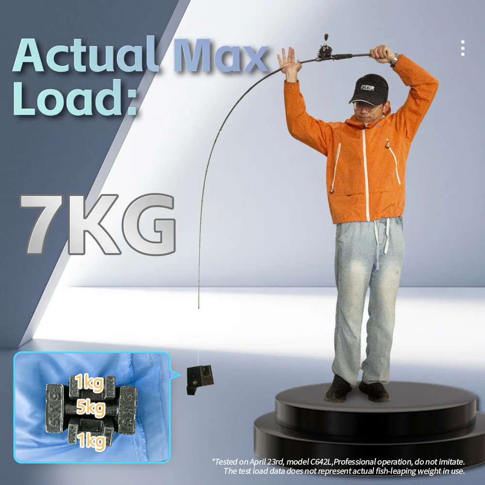 Caña de lubina Fishingfans Jackdaw T1100 carbono LS Light Guide - imagen 3
