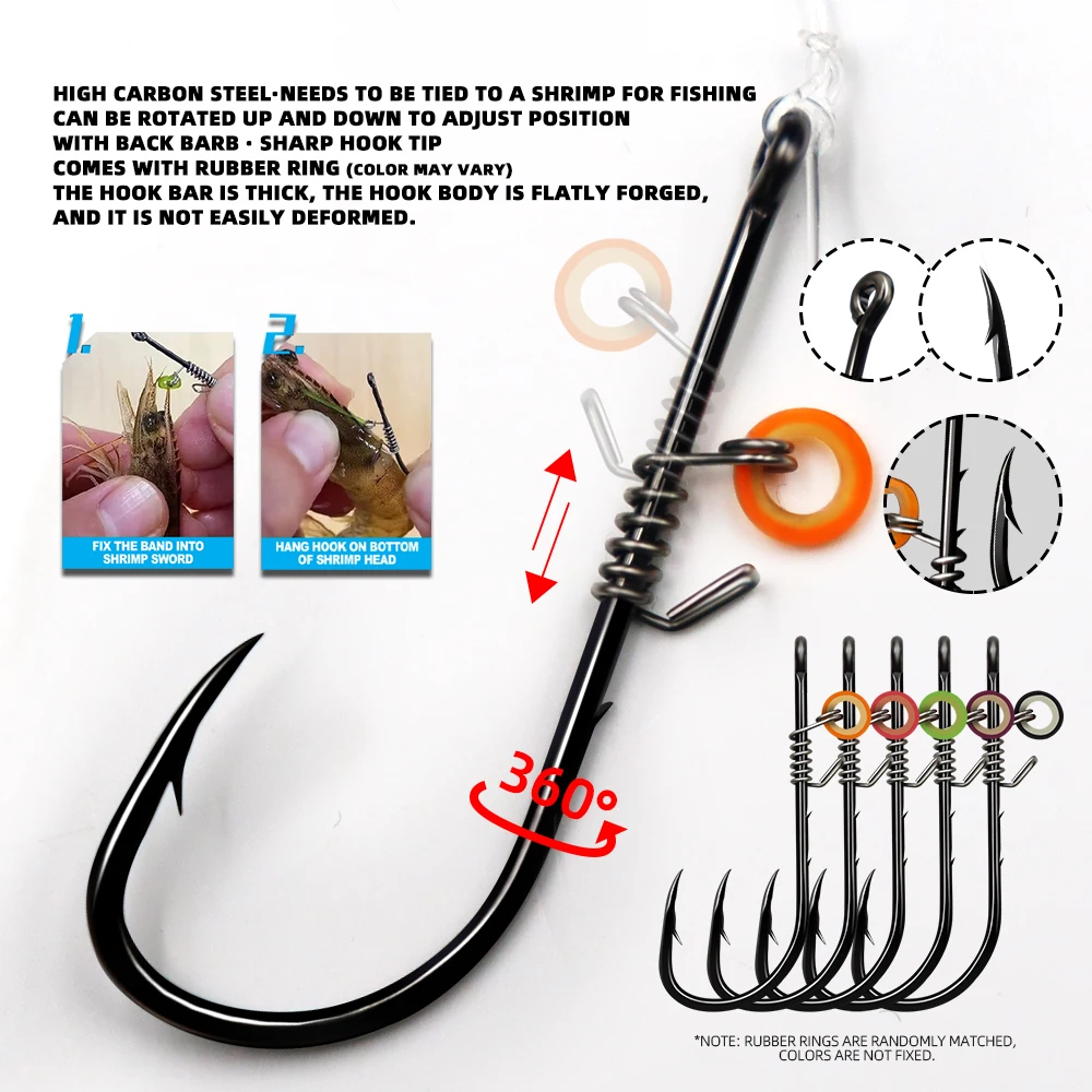 Aparejos cebo vivo con anzuelo y flotador ZYZHE – para lubina y pargo
