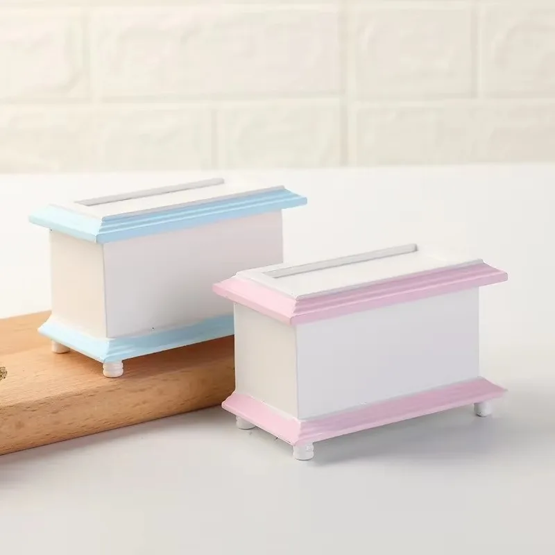 Mini caja trasera en miniatura para escena de casa de muñecas