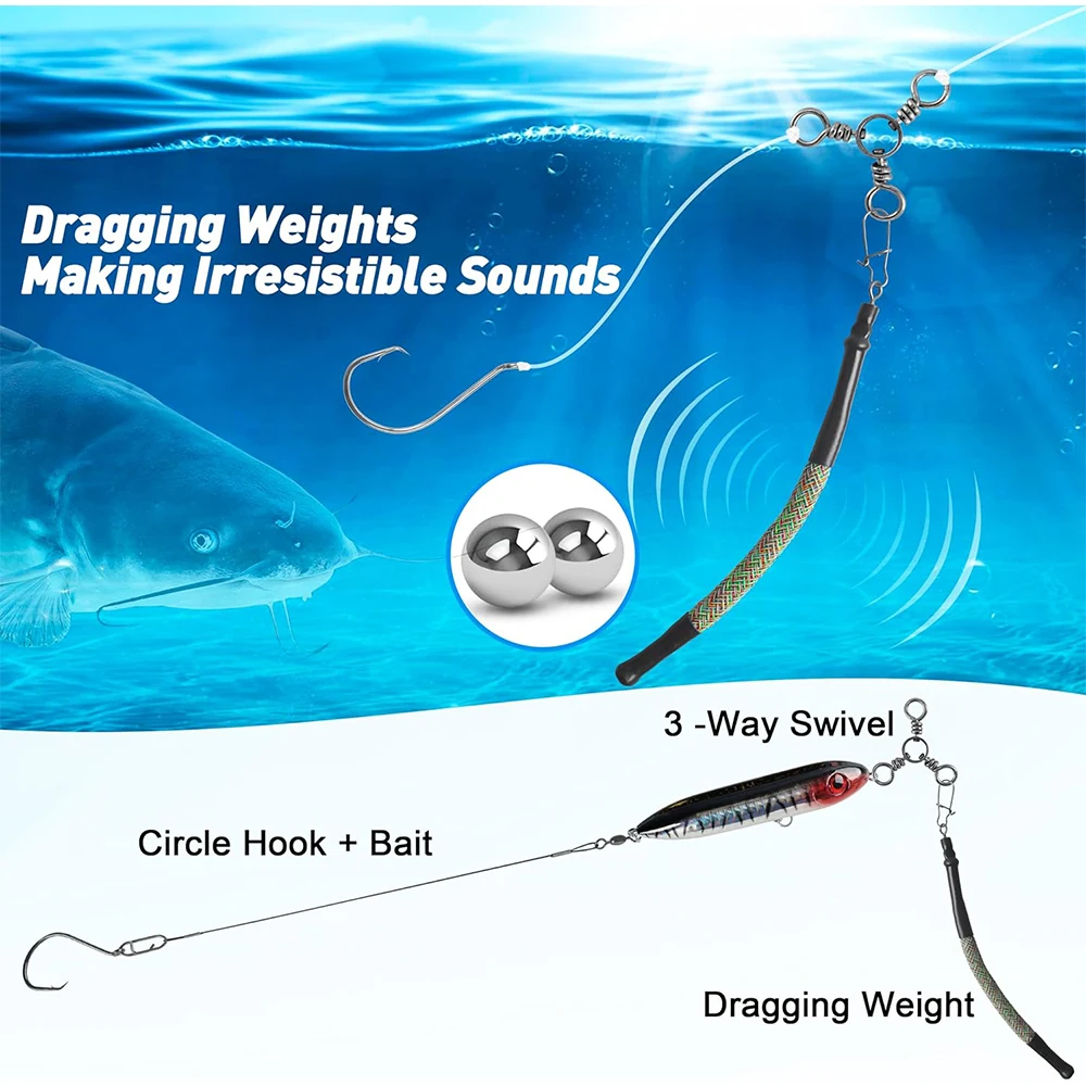 Pesas Rattle Snake para pesca de arrastre y deriva