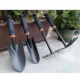 Pala jardinería metal duradera mango ergonómico negro con naranja - imagen 2