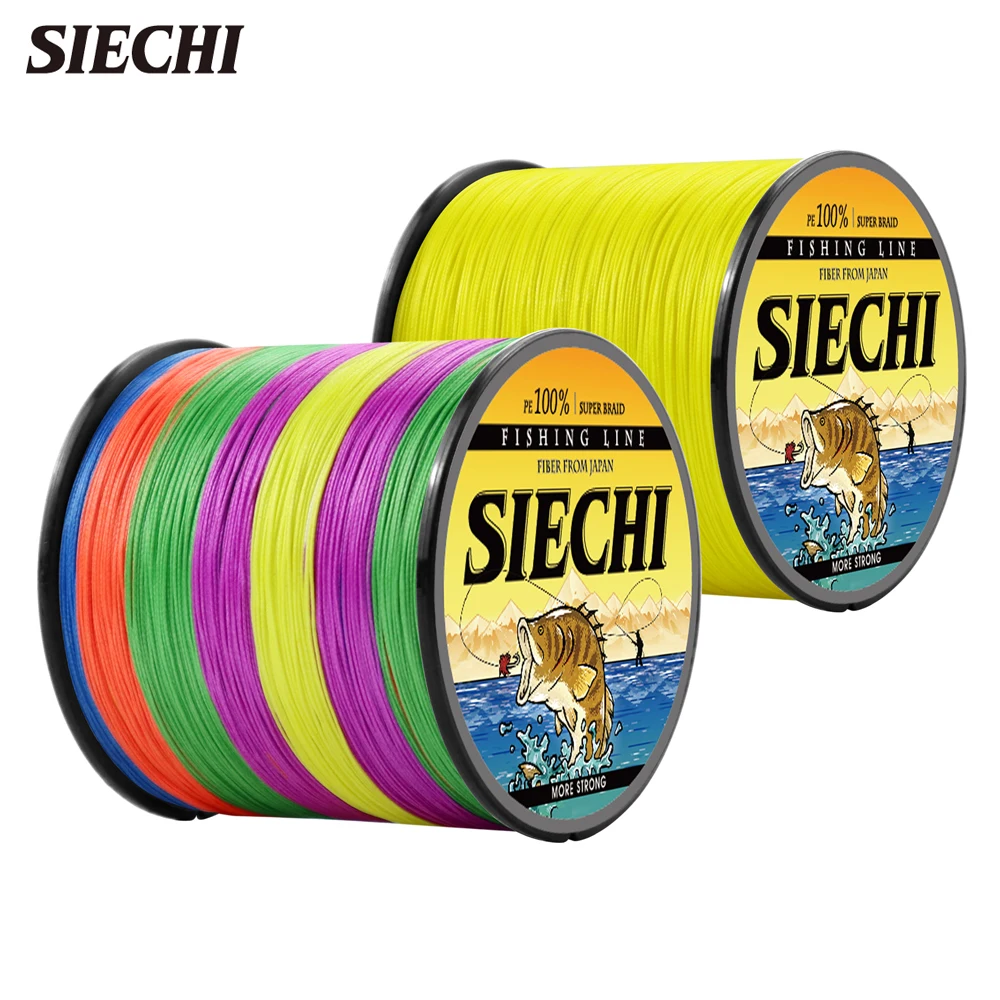 Sedal trenzado multifilamento 8 y 4 hebras para pesca